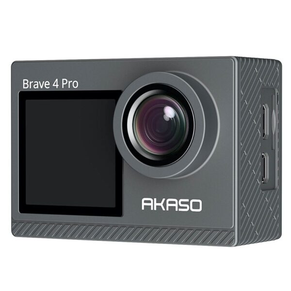 Akaso Brave 4 Pro Dual Screens 4K 30Fps Wi-Fi Aksiyon Kamera ve Süper Aksesuar Seti (Akaso Türkiye 2 Yıl Garantili) - Görsel 3