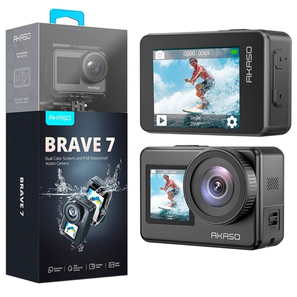 Akaso Brave 7 4K Aksiyon Kamera ve Süper Aksesuar Seti (Akaso Türkiye 2 Yıl Garantili) - Görsel 7