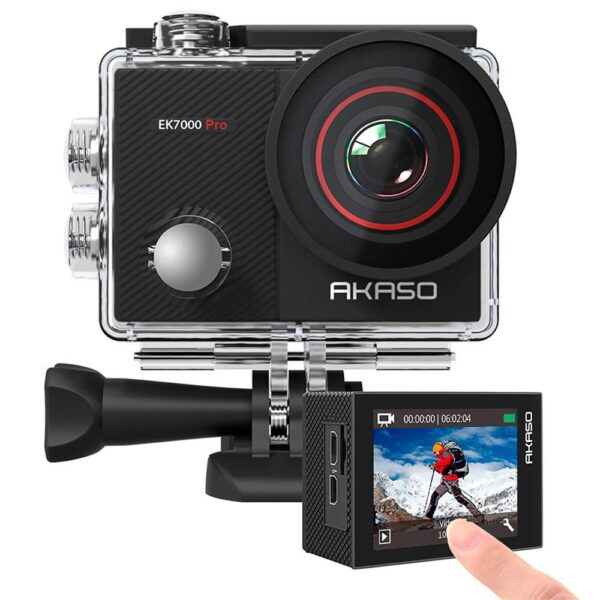 Akaso EK7000 Pro 4K Wi-Fi Aksiyon Kamera ve Süper Aksesuar Seti (Akaso Türkiye 2 Yıl Garantili) - Görsel 6