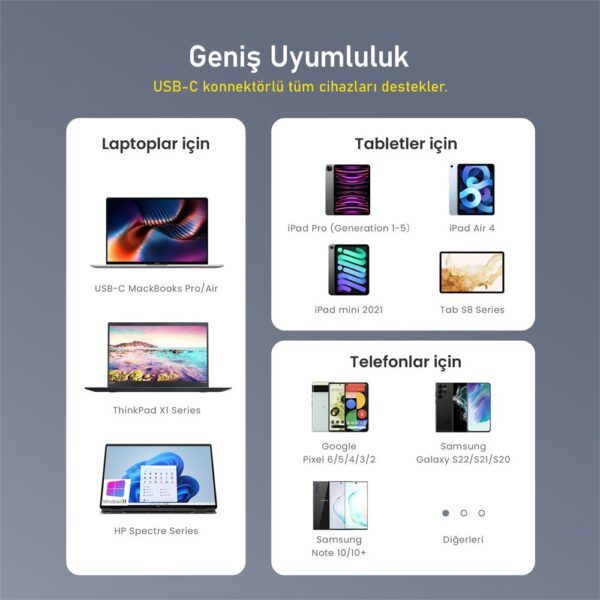 Aohi Magline USB-C to USB-C 1.2m PD 3.1 480Mbps 140W LED Ekranlı Naylon Örgülü Süper Hızlı Şarj/Data Kablosu - Görsel 7