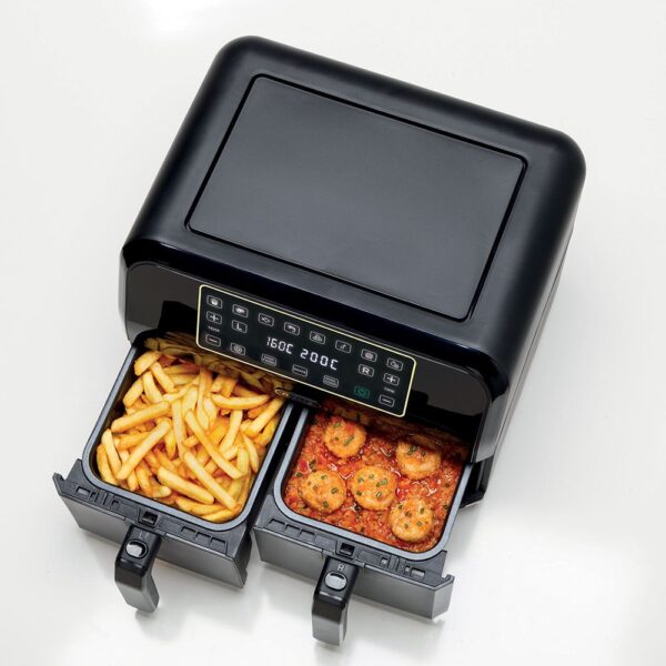 Ariete Dual Airyfryer Siyah 8 Litre XXXL 1700W Çift Hazneli Sıcak Hava Fritözü - Görsel 6