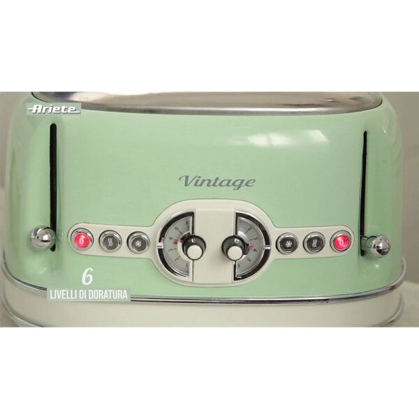 Ariete Vintage İki Hazneli Ekmek Kızartma Makinesi Yeşil - Görsel 2