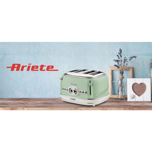Ariete Vintage İki Hazneli Ekmek Kızartma Makinesi Yeşil - Görsel 7