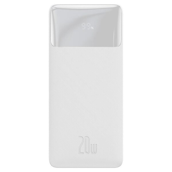 Baseus Bipow Overseas Edition Beyaz 30.000 mAh Powerbank Dijital Ekranlı Taşınabilir Şarj Cihazı 20W - Görsel 3