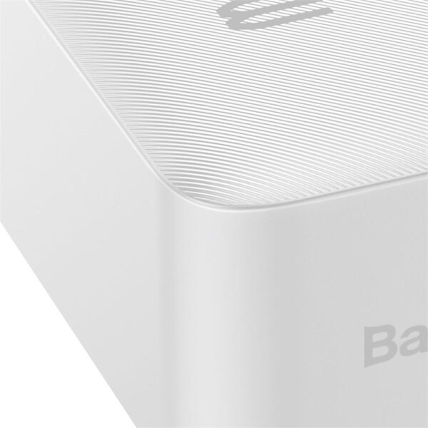 Baseus Bipow Overseas Edition Beyaz 30.000 mAh Powerbank Dijital Ekranlı Taşınabilir Şarj Cihazı 20W - Görsel 5