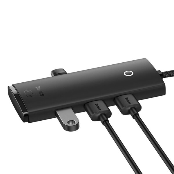 Baseus Lite Siyah 4 in 1 Multifonksiyonal USB-A Hub Dock Station - Görsel 4