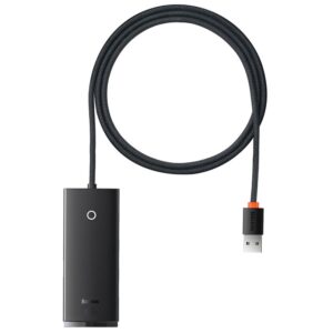 Baseus Lite Siyah 4 in 1 Multifonksiyonal USB-A Hub Dock Station