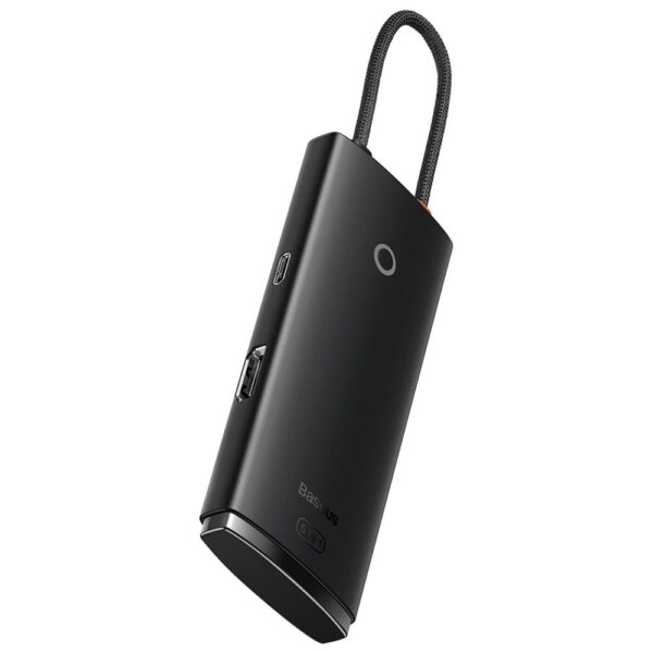 Baseus Lite Siyah 5 in 1 Multifonksiyonal Type-C Hub Dock Station - Görsel 2