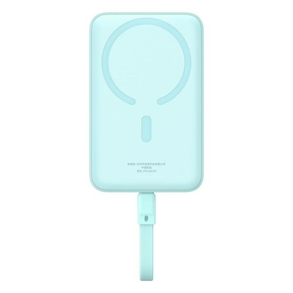Baseus MagSafe Mini Mavi 10.000mAh Kablosuz Hızlı Şarj Powerbank 30W Type-C Taşınabilir Şarj Cihazı - Görsel 2
