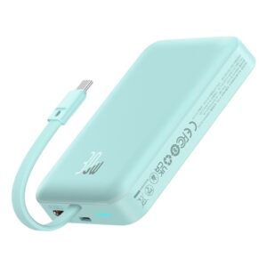 Baseus MagSafe Mini Mavi 10.000mAh Kablosuz Hızlı Şarj Powerbank 30W Type-C Taşınabilir Şarj Cihazı