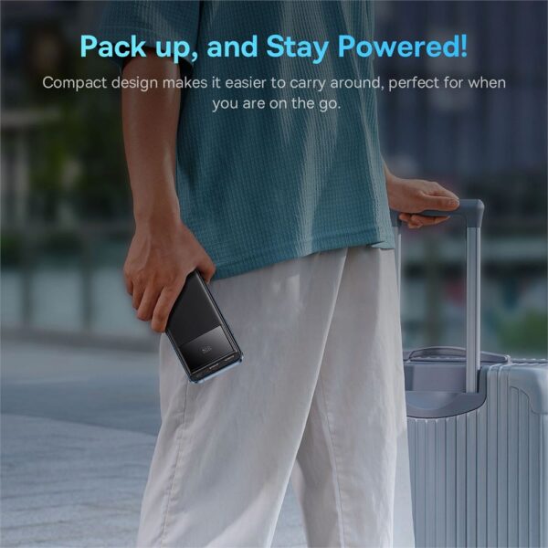 Baseus Star-Lord Overseas Edition Siyah 10.000 mAh Dijital Ekranlı Powerbank 22.5W - Görsel 4