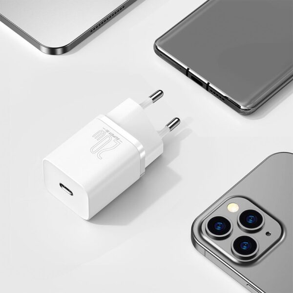 Baseus Super Beyaz Sİ QC. 1xType-C Çıkış 20W - Görsel 5