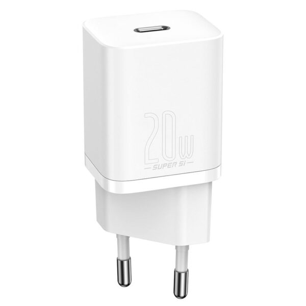 Baseus Super Beyaz Sİ QC. 1xType-C Çıkış 20W