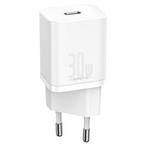 Baseus Super Sİ QC Beyaz 30W Şarj Adaptörü - Görsel 3