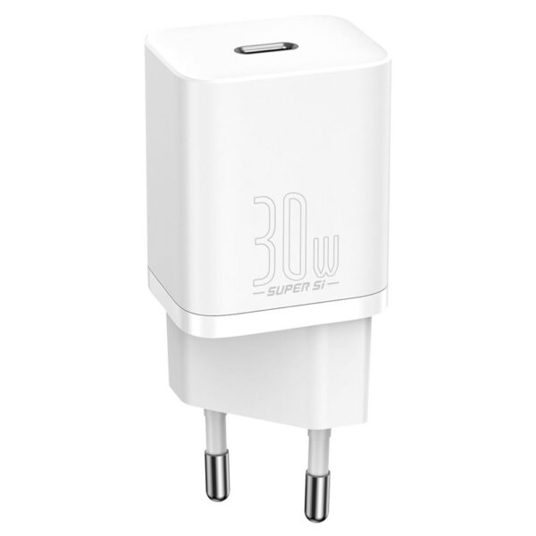 Baseus Super Sİ QC Beyaz 30W Şarj Adaptörü - Görsel 3