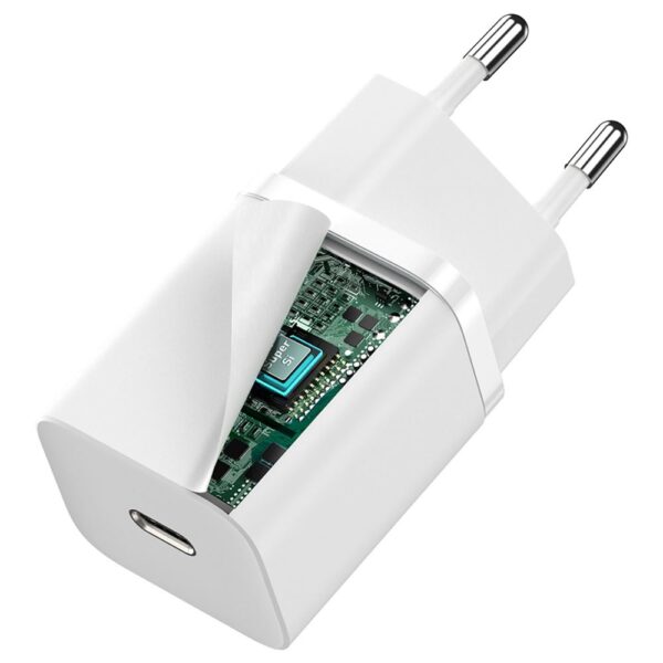 Baseus Super Sİ QC Beyaz 30W Şarj Adaptörü - Görsel 4
