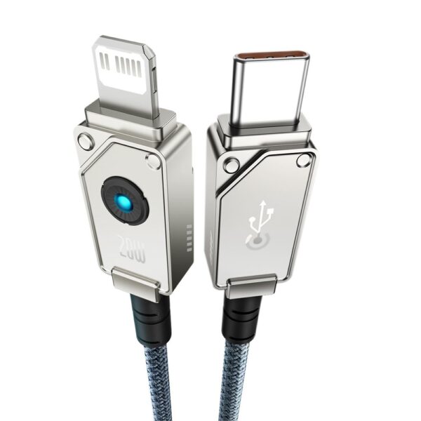 Baseus Unbreakable Beyaz 20W Hızlı Şarj ve Data Kablosu Type-C to Lightning 1m - Görsel 3