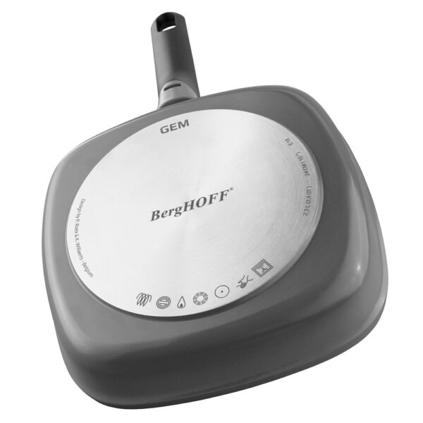 Berghoff Gem Çıkarılabilir Saplı Stay Cool Izgara Kare Tava Gri 24 cm - Görsel 2