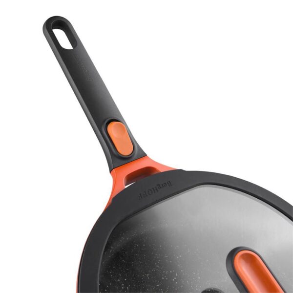 Berghoff Gem Stay Cool Kulplu Pilav Tenceresi Turuncu 24 cm - Görsel 4