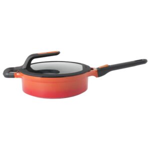 Berghoff Gem Stay Cool Kulplu Pilav Tenceresi Turuncu 24 cm