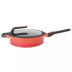 Berghoff Gem Stay Cool Kulplu Pilav Tenceresi Turuncu 28 cm