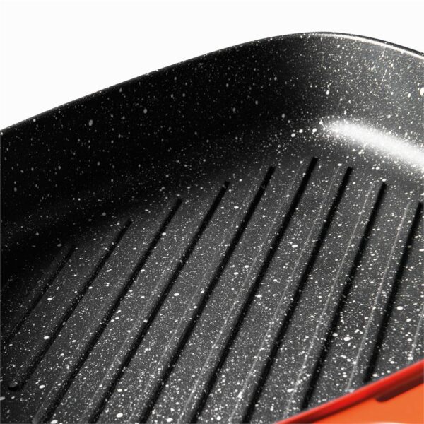 Berghoff Gem Stay Cool Soft Orange Çıkarılabilir Saplı Izgara Tava 24 cm - Görsel 4