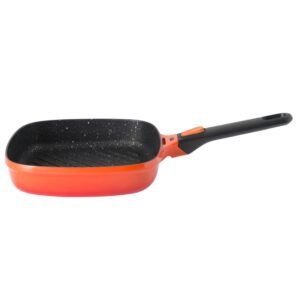 Berghoff Gem Stay Cool Soft Orange Çıkarılabilir Saplı Izgara Tava 24 cm