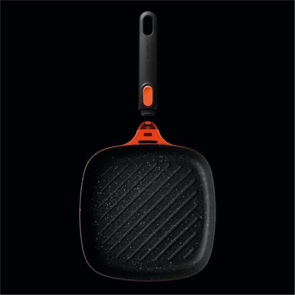 Berghoff Gem Stay Cool Soft Orange Çıkarılabilir Saplı Izgara Tava 24 cm - Görsel 7