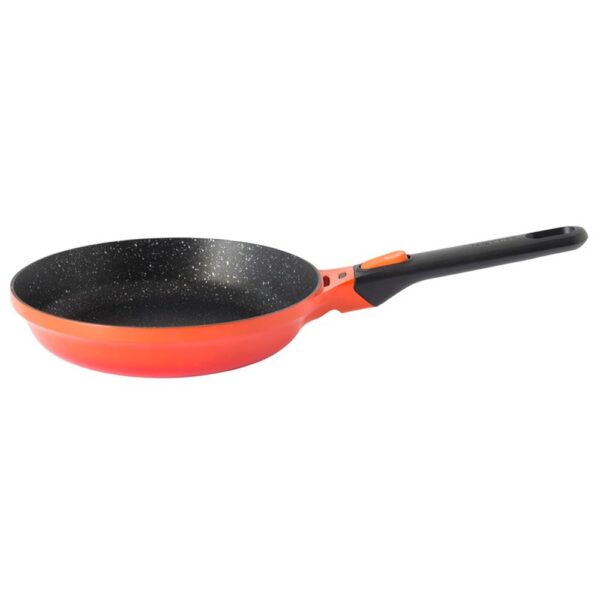 Berghoff Turuncu Gem Stay Cool Soft Dökme Alüminyum 2'li Tencere ve Tava Seti - Görsel 2
