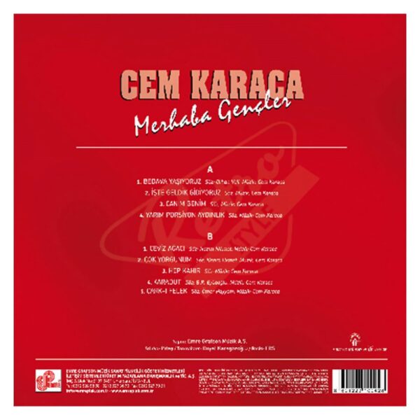 Cem Karaca - Merhaba Gençler LP Plak - Görsel 3