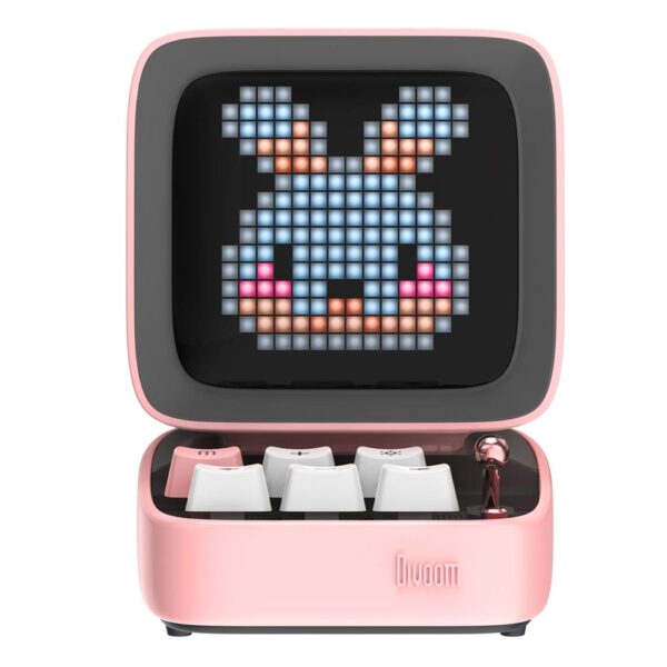 Divoom Ditoo-Mic Pembe Karaoke Mikrofonlu Uyarlanabilir Piksel Ekranlı Bluetooth Hoparlör - Görsel 2