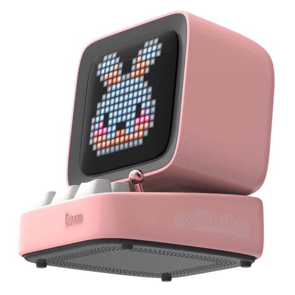 Divoom Ditoo-Mic Pembe Karaoke Mikrofonlu Uyarlanabilir Piksel Ekranlı Bluetooth Hoparlör - Görsel 4
