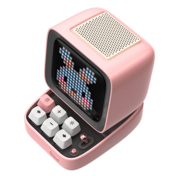 Divoom Ditoo-Mic Pembe Karaoke Mikrofonlu Uyarlanabilir Piksel Ekranlı Bluetooth Hoparlör - Görsel 5