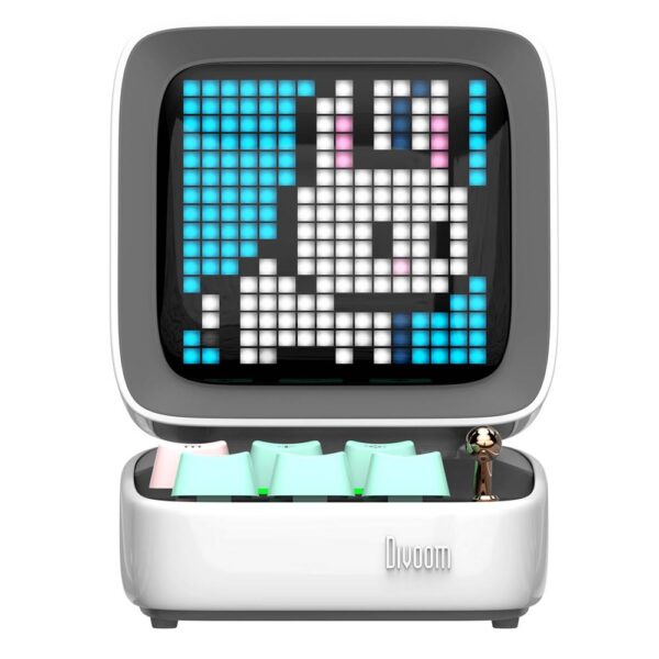 Divoom Ditoo Pro Beyaz Bluetooth Hoparlör ve Pixoo-64 Led Ekran Seti - Görsel 2
