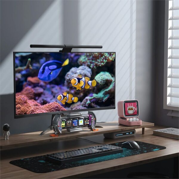 Divoom Ditoo Pro Mavi Bluetooth Hoparlör ve Times Gate Dijital Led Ekran Seti - Görsel 4