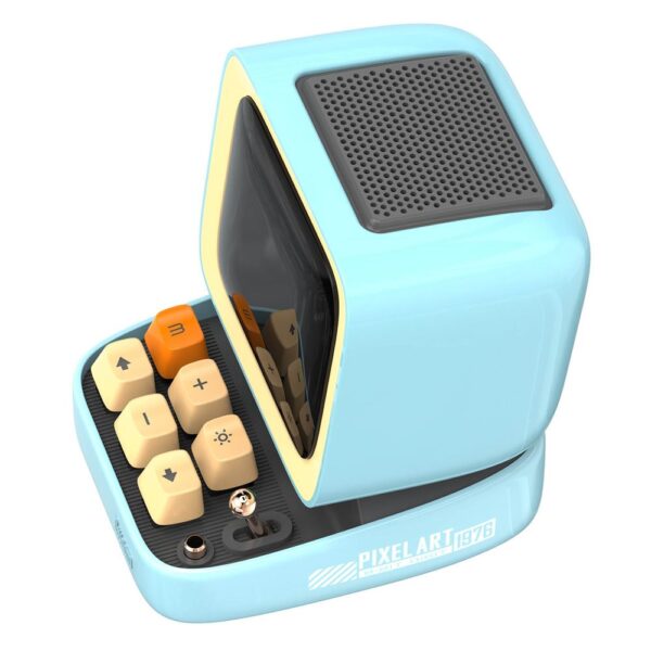 Divoom Ditoo Pro Mavi Bluetooth Hoparlör ve Times Gate Dijital Led Ekran Seti - Görsel 5