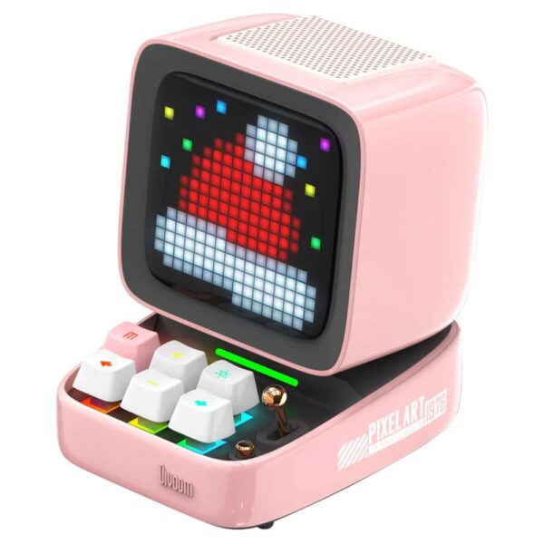Divoom Ditoo Pro Pembe Bluetooth Hoparlör ve Pixoo Led Ekran Seti - Görsel 3