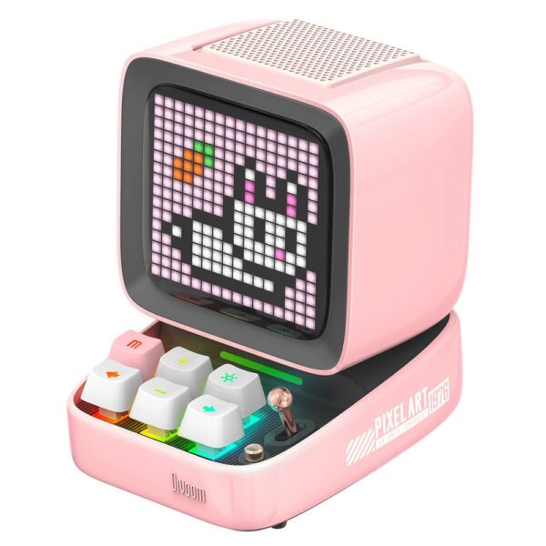 Divoom Ditoo Pro Pembe Bluetooth Hoparlör ve Pixoo Max Led Ekran Seti - Görsel 2