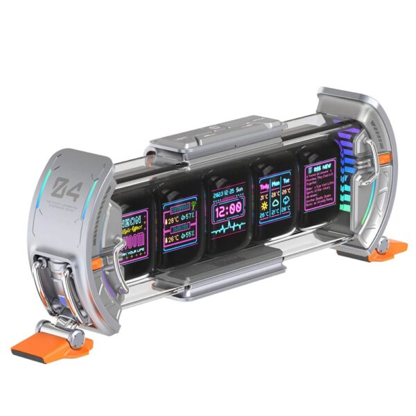 Divoom Ditoo Pro Pembe Bluetooth Hoparlör ve Times Gate Dijital Led Ekran Seti - Görsel 5