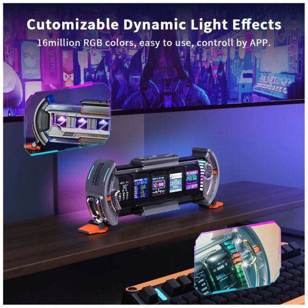 Divoom Ditoo Pro Siyah Bluetooth Hoparlör ve Times Gate Dijital Led Ekran Seti - Görsel 7