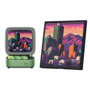 Divoom Ditoo Pro Yeşil Bluetooth Hoparlör ve Pixoo-64 Led Ekran Seti