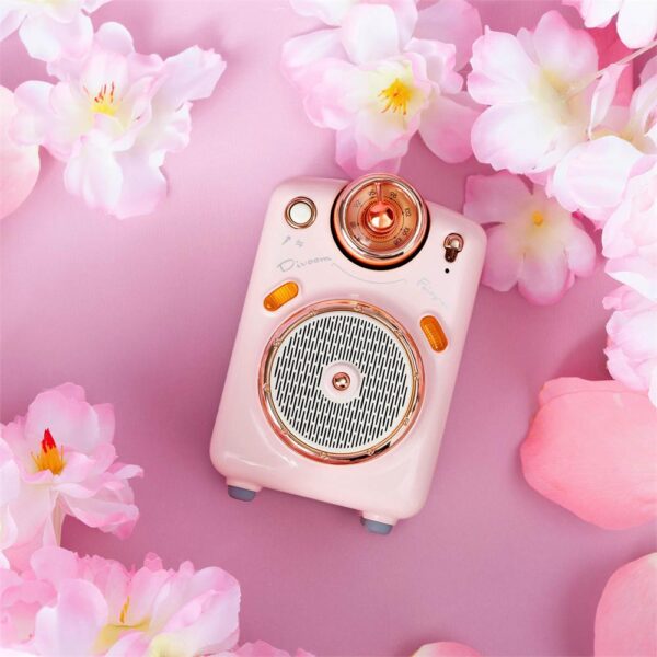 Divoom Fairy-OK Pembe Karaoke Mikrofonlu FM Radyolu Bluetooth Hoparlör - Görsel 8