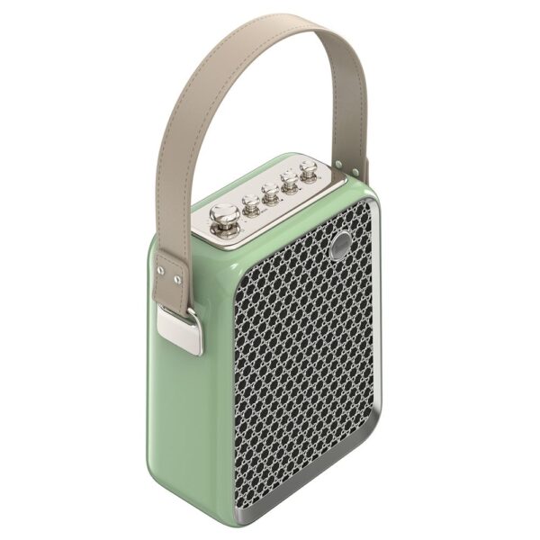 Divoom SongBird-HQ Yeşil Çift Karaoke Mikrofonlu Bluetooth Hoparlör-Dekor - Görsel 4