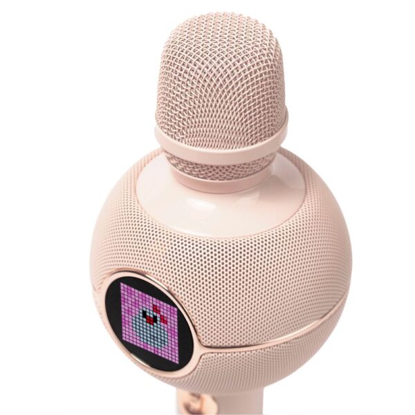 Divoom StarSpark Bluetooth Hoparlörlü Özelleştirilebilir Piksel Ekranlı Karaoke Mikrofon - Görsel 6