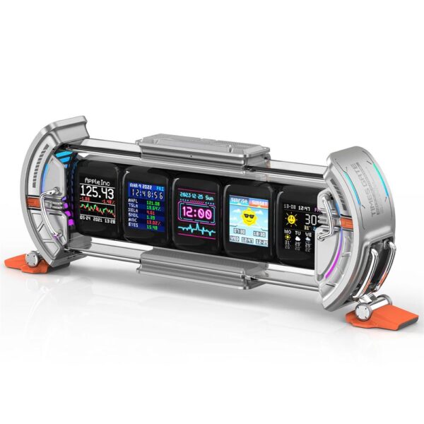 Divoom Times Gate Akıllı 5li Dijital LED Ekran-Canlı Borsa Gamer Odası Dekorasyon - Görsel 3