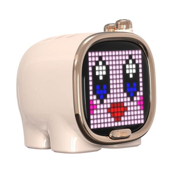 Divoom Zooe Pembe Uyarlanabilir Piksel Ekranlı Bluetooth Hoparlör-LED Dekor - Görsel 2
