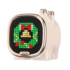 Divoom Zooe Pembe Uyarlanabilir Piksel Ekranlı Bluetooth Hoparlör-LED Dekor