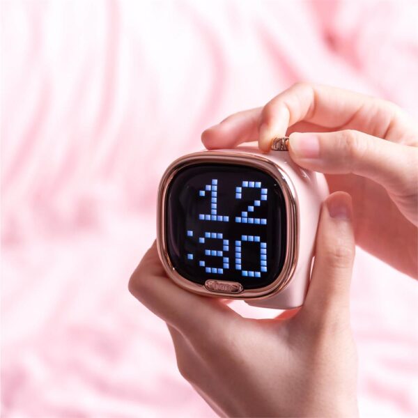 Divoom Zooe Pembe Uyarlanabilir Piksel Ekranlı Bluetooth Hoparlör-LED Dekor - Görsel 7