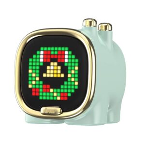 Divoom Zooe Yeşil Uyarlanabilir Piksel Ekranlı Bluetooth Hoparlör-LED Dekor