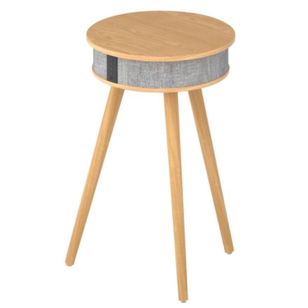 Doppler Kahverengi Barista Bluetooth Hoparlör ve Kablosuz Şarj Özellikli Ayaklı Sehpa